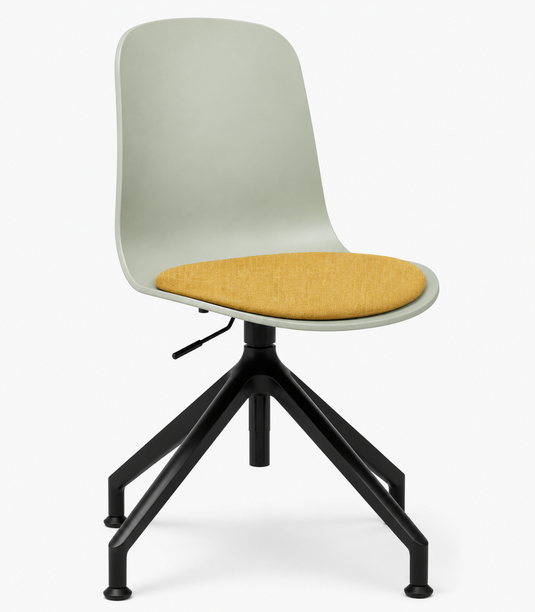 Eden Loria Swivel Chair - Height Adjustable - Seat Upholstered