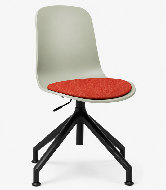 Eden Loria Swivel Chair - Height Adjustable - Seat Upholstered