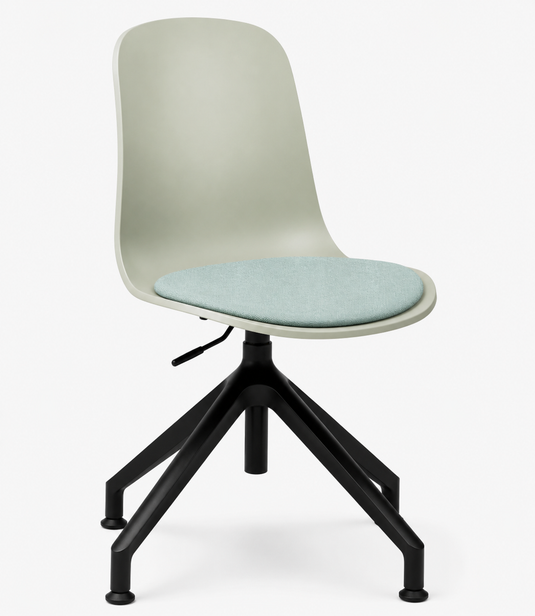 Eden Loria Swivel Chair - Height Adjustable - Seat Upholstered