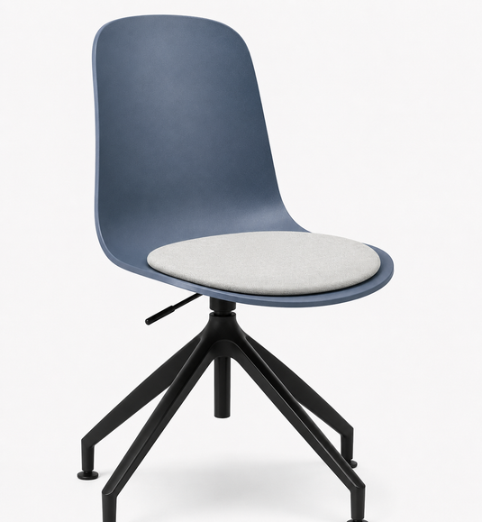 Eden Loria Swivel Chair - Height Adjustable - Seat Upholstered