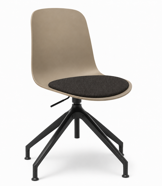 Eden Loria Swivel Chair - Height Adjustable - Seat Upholstered