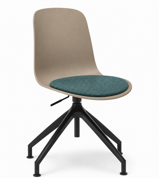 Eden Loria Swivel Chair - Height Adjustable - Seat Upholstered