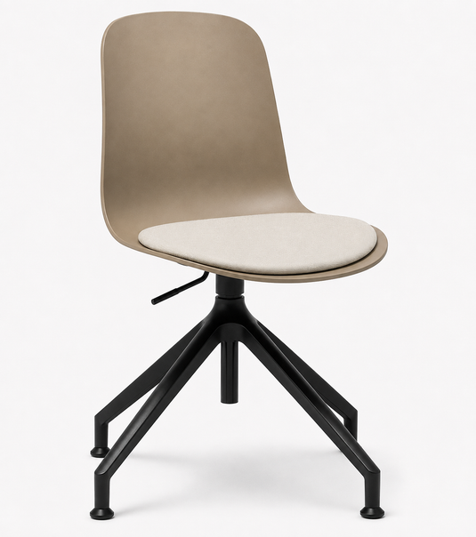 Eden Loria Swivel Chair - Height Adjustable - Seat Upholstered