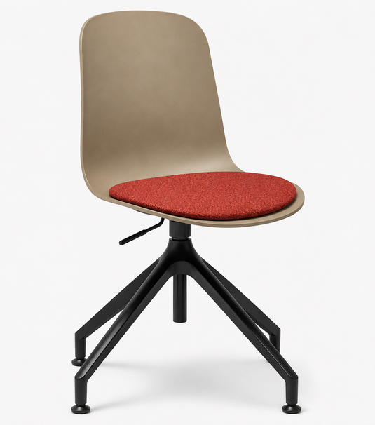Eden Loria Swivel Chair - Height Adjustable - Seat Upholstered