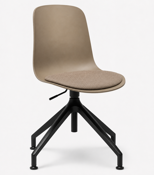 Eden Loria Swivel Chair - Height Adjustable - Seat Upholstered