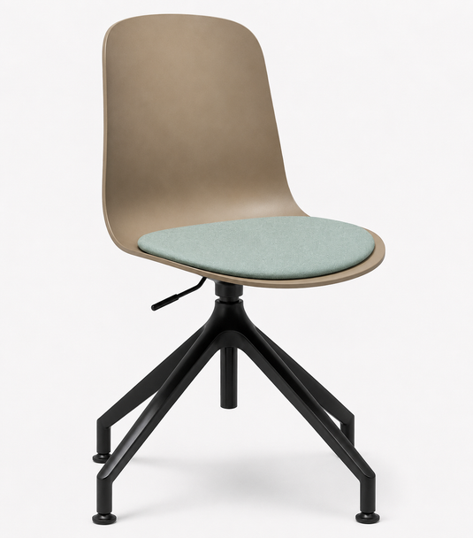 Eden Loria Swivel Chair - Height Adjustable - Seat Upholstered