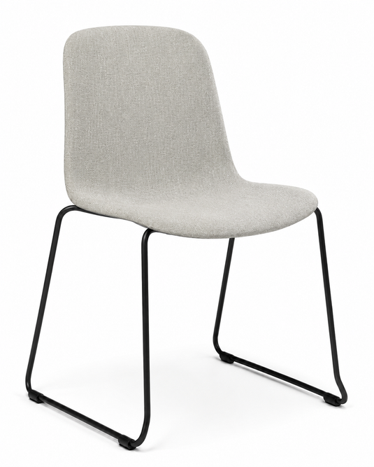 Eden Loria Sled Chair - Upholstered