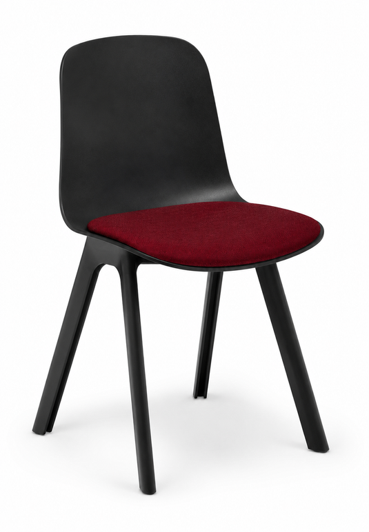 Eden Loria 4-Leg Chair - Seat Upholstered