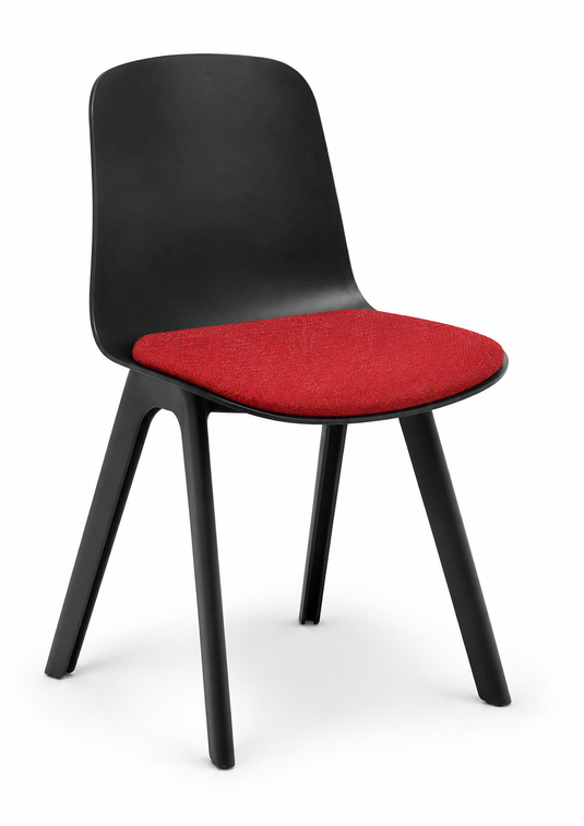 Eden Loria 4-Leg Chair - Seat Upholstered