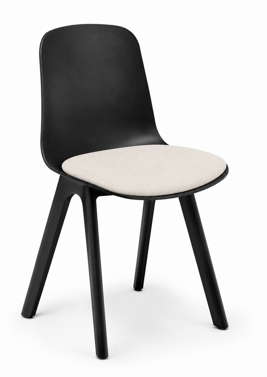 Eden Loria 4-Leg Chair - Seat Upholstered