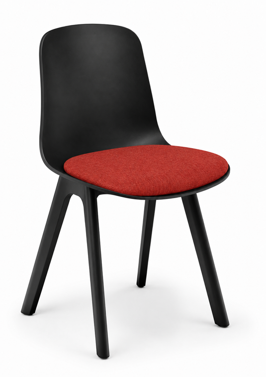 Eden Loria 4-Leg Chair - Seat Upholstered