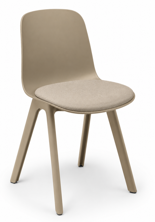 Eden Loria 4-Leg Chair - Seat Upholstered