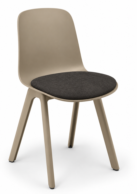 Eden Loria 4-Leg Chair - Seat Upholstered