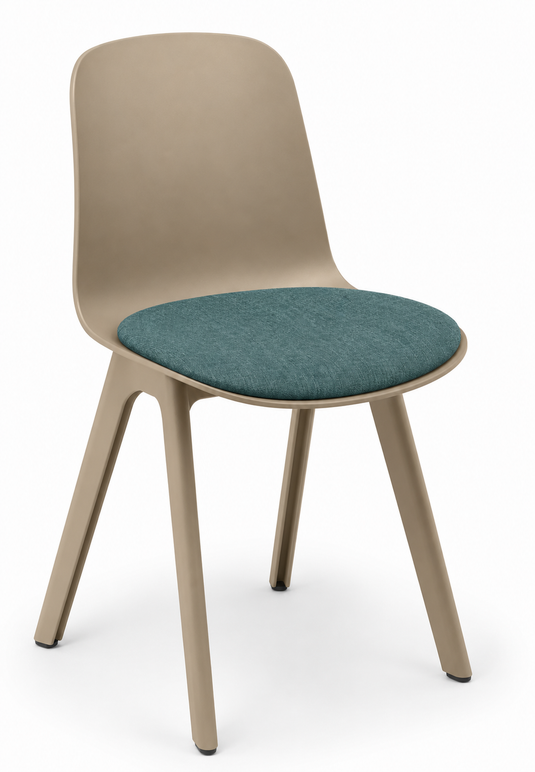 Eden Loria 4-Leg Chair - Seat Upholstered