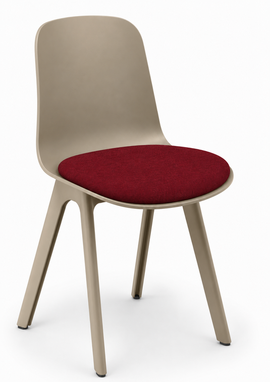 Eden Loria 4-Leg Chair - Seat Upholstered