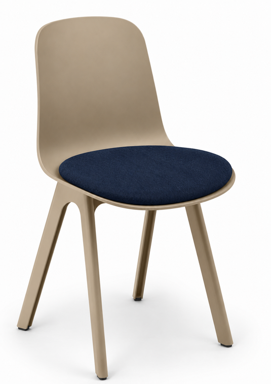 Eden Loria 4-Leg Chair - Seat Upholstered