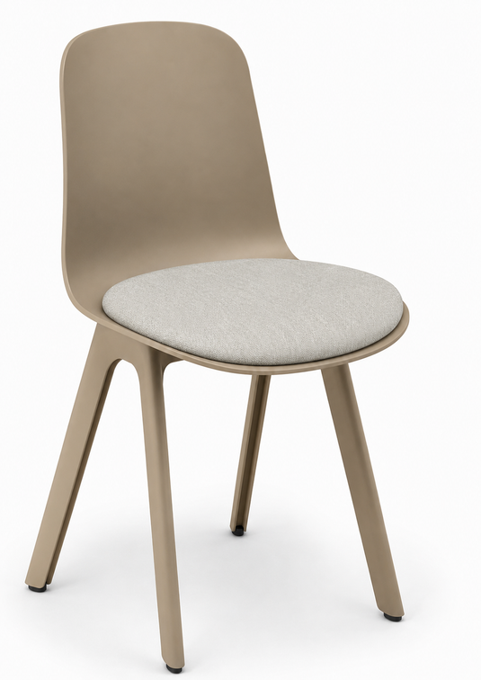 Eden Loria 4-Leg Chair - Seat Upholstered