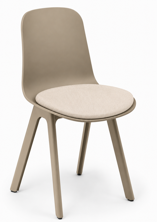 Eden Loria 4-Leg Chair - Seat Upholstered