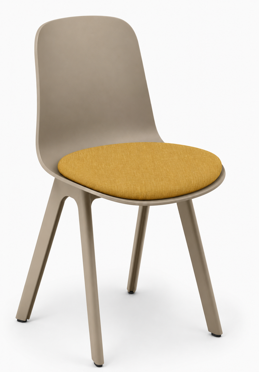 Eden Loria 4-Leg Chair - Seat Upholstered