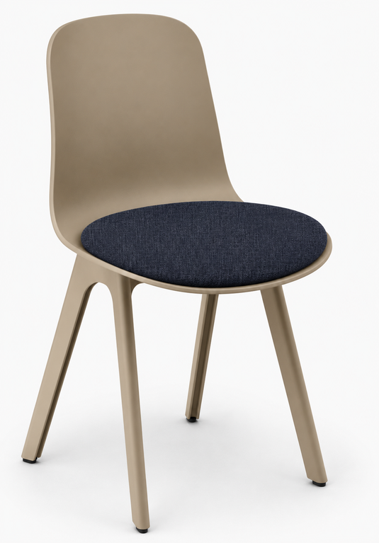 Eden Loria 4-Leg Chair - Seat Upholstered