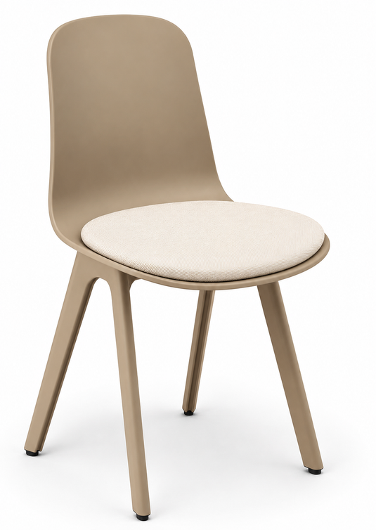 Eden Loria 4-Leg Chair - Seat Upholstered