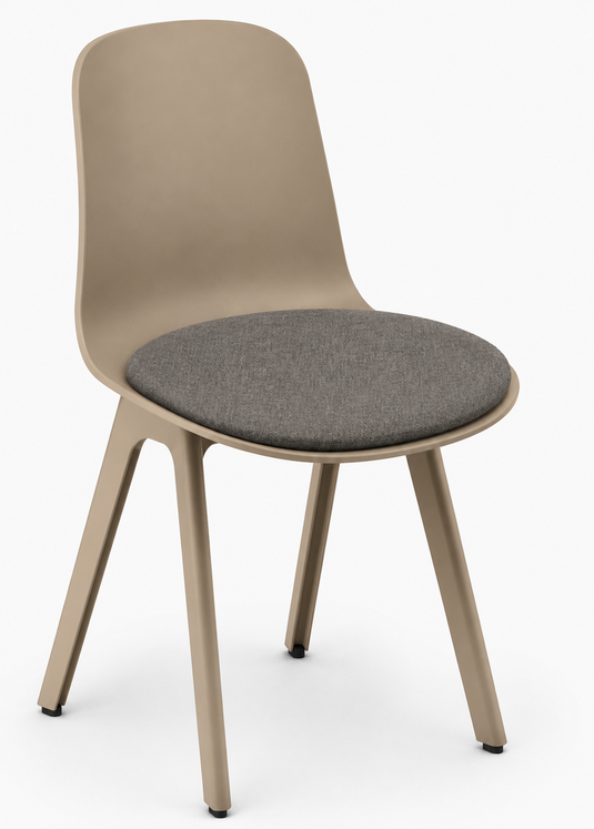 Eden Loria 4-Leg Chair - Seat Upholstered