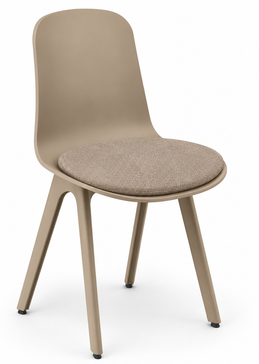 Eden Loria 4-Leg Chair - Seat Upholstered