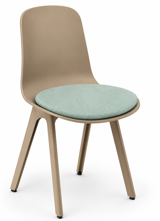 Eden Loria 4-Leg Chair - Seat Upholstered