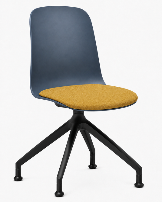 Eden Loria Swivel Chair - Fixed Height - Seat Upholstered
