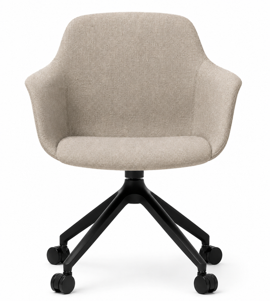 Eden Loria Swivel Armchair - Fixed Height - Upholstered