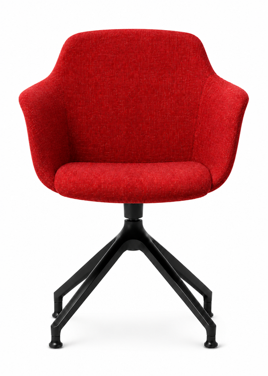 Eden Loria Swivel Armchair - Fixed Height - Upholstered