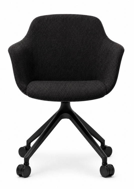 Eden Loria Swivel Armchair - Fixed Height - Upholstered