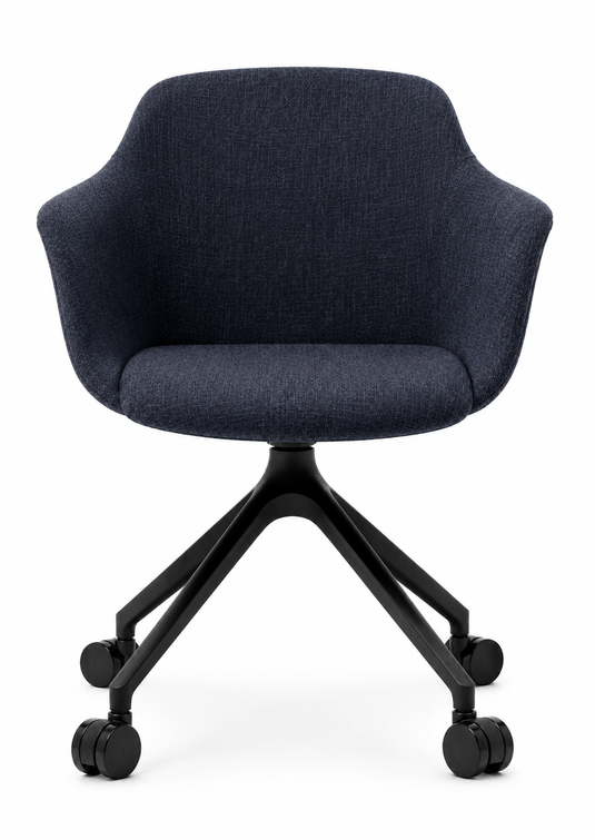 Eden Loria Swivel Armchair - Fixed Height - Upholstered