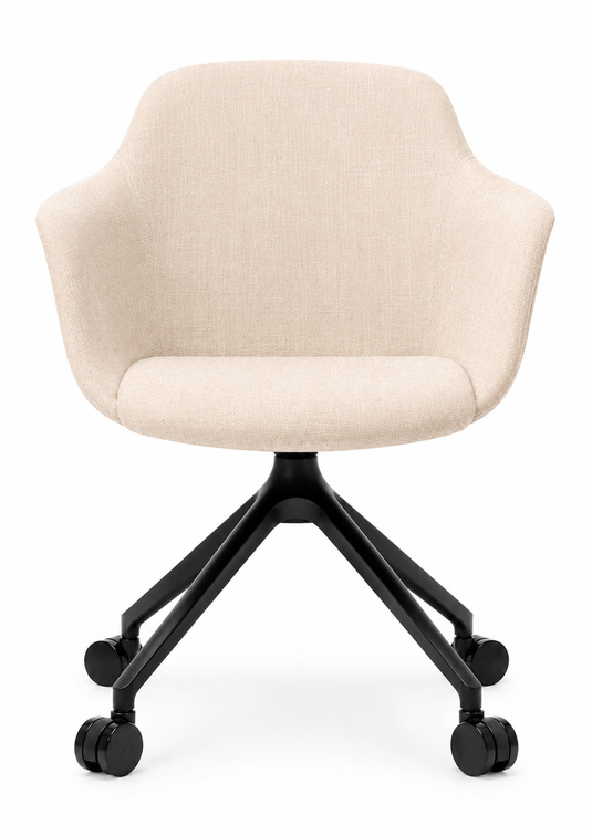 Eden Loria Swivel Armchair - Fixed Height - Upholstered