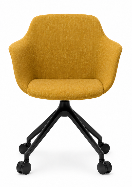 Eden Loria Swivel Armchair - Fixed Height - Upholstered