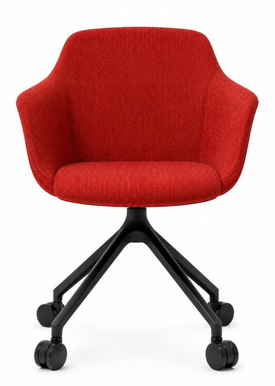 Eden Loria Swivel Armchair - Fixed Height - Upholstered