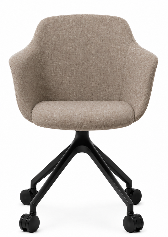 Eden Loria Swivel Armchair - Fixed Height - Upholstered
