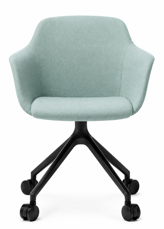 Eden Loria Swivel Armchair - Fixed Height - Upholstered