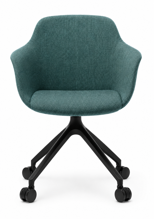 Eden Loria Swivel Armchair - Fixed Height - Upholstered