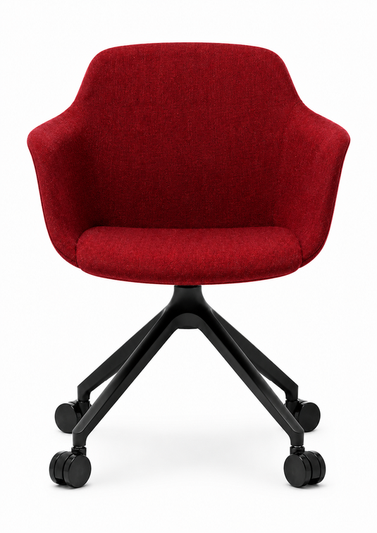 Eden Loria Swivel Armchair - Fixed Height - Upholstered