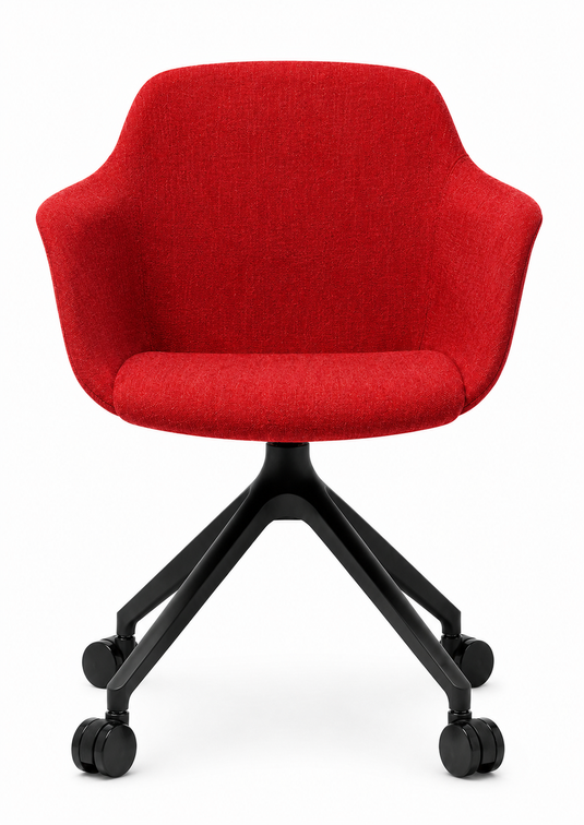 Eden Loria Swivel Armchair - Fixed Height - Upholstered