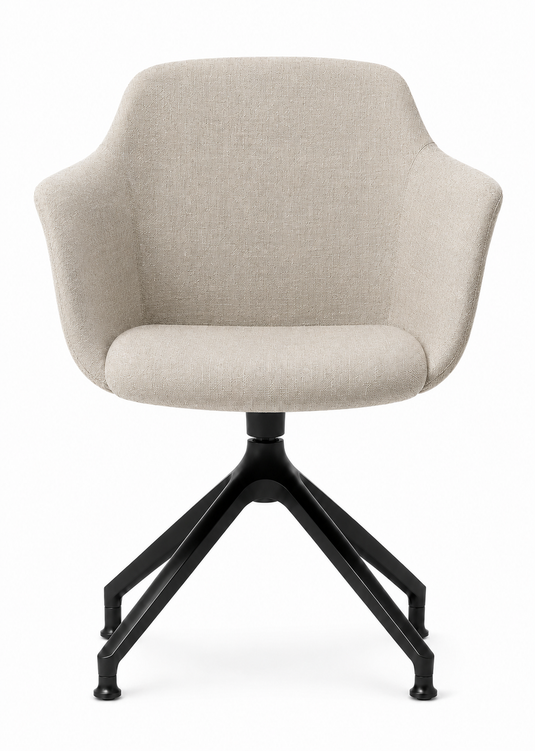 Eden Loria Swivel Armchair - Fixed Height - Upholstered