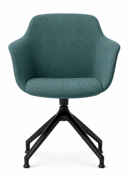 Eden Loria Swivel Armchair - Fixed Height - Upholstered