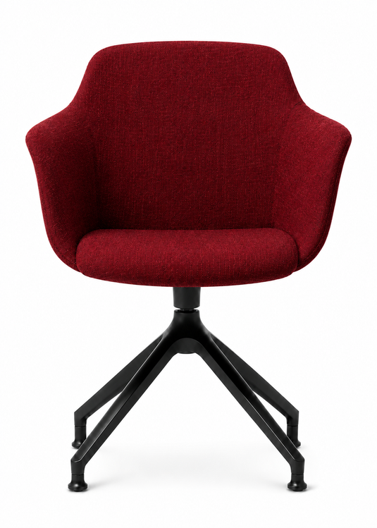 Eden Loria Swivel Armchair - Fixed Height - Upholstered