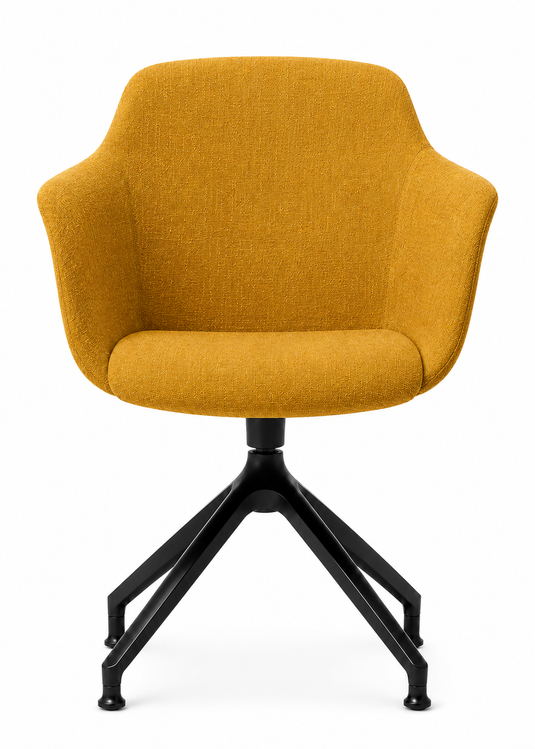 Eden Loria Swivel Armchair - Fixed Height - Upholstered