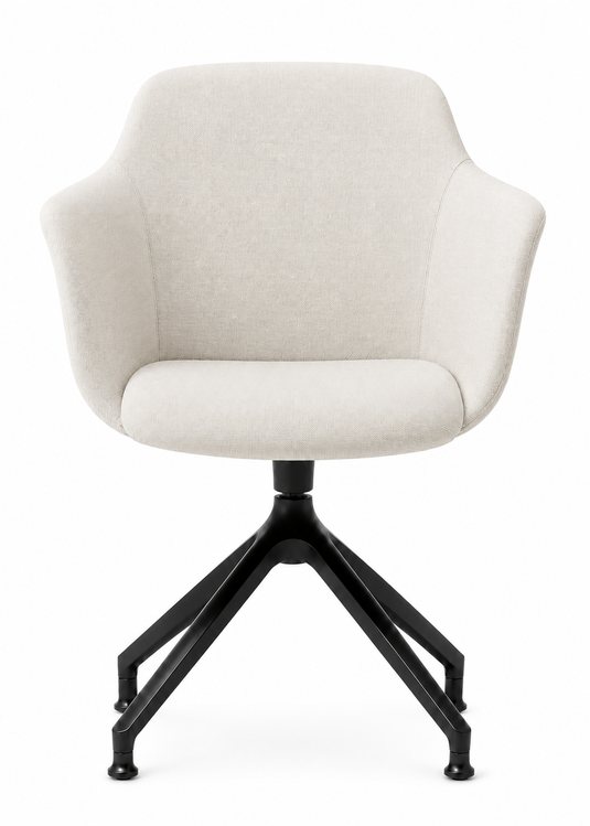 Eden Loria Swivel Armchair - Fixed Height - Upholstered