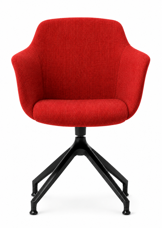 Eden Loria Swivel Armchair - Fixed Height - Upholstered