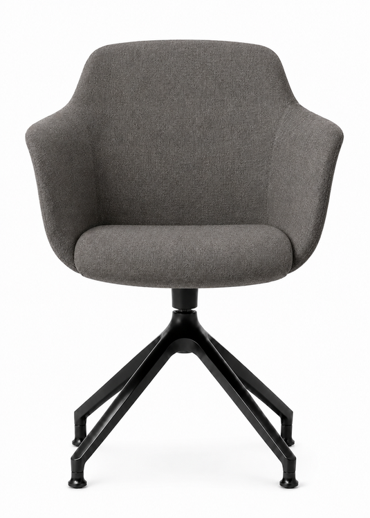 Eden Loria Swivel Armchair - Fixed Height - Upholstered