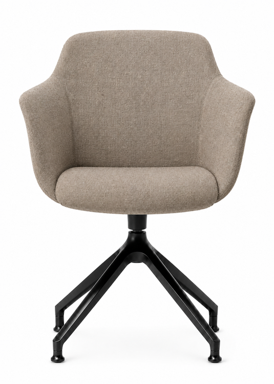Eden Loria Swivel Armchair - Fixed Height - Upholstered
