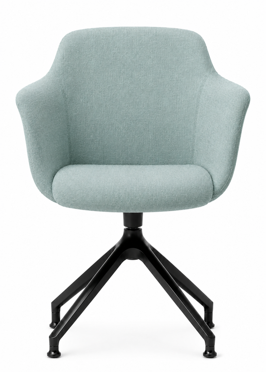 Eden Loria Swivel Armchair - Fixed Height - Upholstered